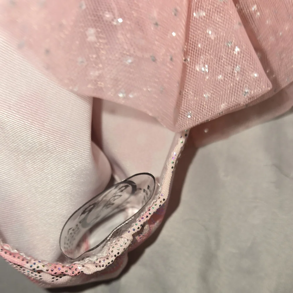 Sparkling Pink Baby Girl Swim One Piece with Tutu Silver Sparkles Milediiy 3-6mo